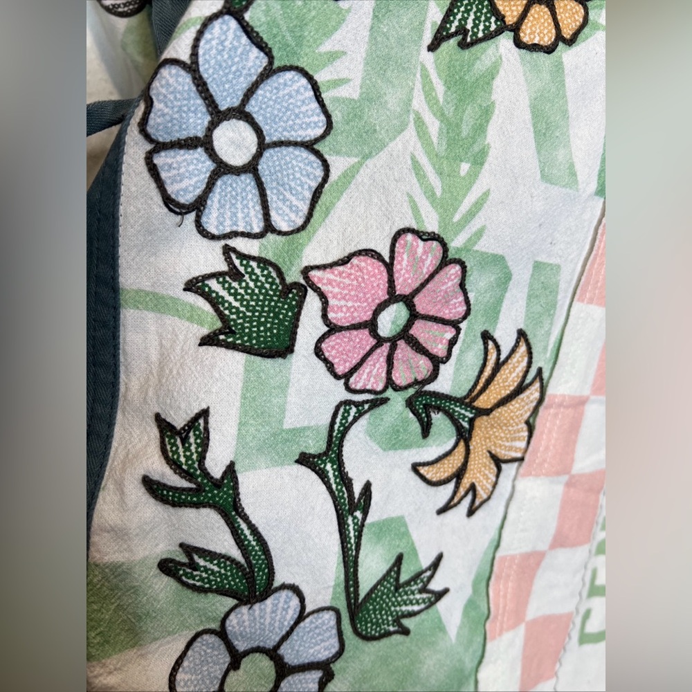 We The Free People Pressed In Flowers Whimsical Utility Kimono Jacket XL - Picture 7 of 11